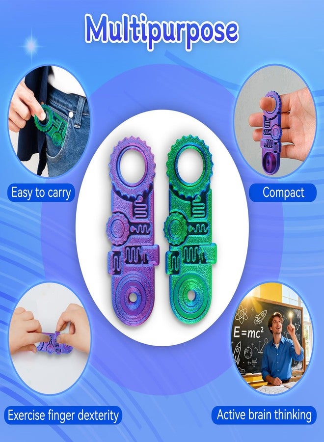 oyeftp 2026 New 3D Printed Fidget Ring Toys, 5-in-1 3D Printed Gear Ball Stress Sensory Toy, Mindful Meditation Gear Toys for Stress and Anxiety Relief, Back to School Supplies Fidget Toy for Teens Adults - Image 4